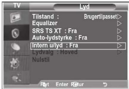 SAMSUNG LE40M86BC - Valg af intern lydfrakobling - 1
