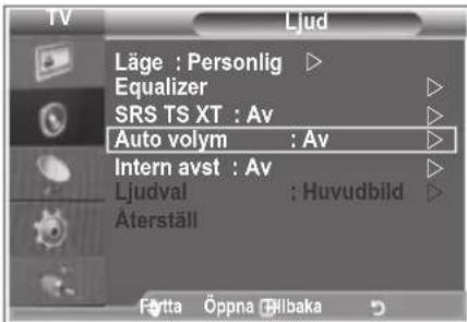 SAMSUNG LE40M86BC - Justera volymen automatiskt - 1