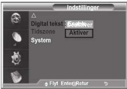 SAMSUNG LE40M86BC - Valg af digital tekst (kun i Storbritannien) - 1