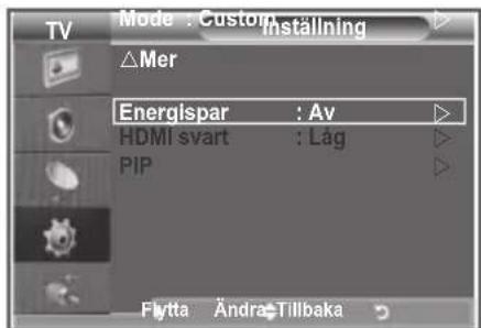 SAMSUNG LE40M86BC - Använda energisparfunktionen - 1