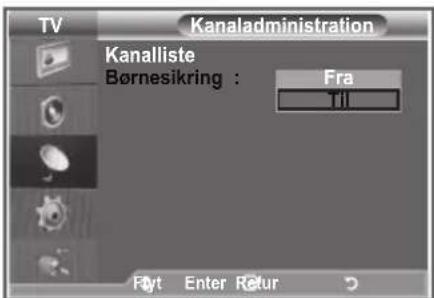 SAMSUNG LE40M86BC - Aktivering af børnesikring - 1
