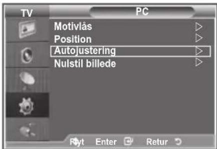 SAMSUNG LE40M86BC - Automatisk justering af pc-skærmen (Autojustering): - 1