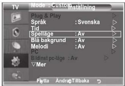 SAMSUNG LE40M86BC - Använda Spelläge - 1