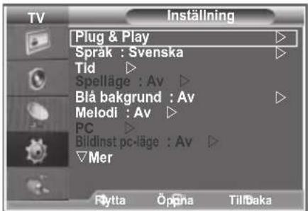 SAMSUNG LE40M86BC - Om du vill återställa denna funktion ... - 1