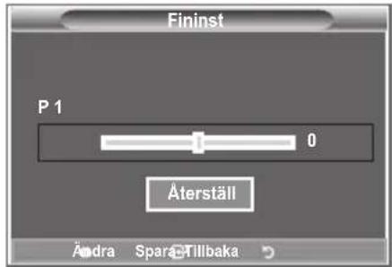SAMSUNG LE40M86BC - Fininställning av kanalmottagningen - 2