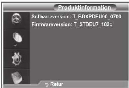 SAMSUNG LE40M86BC - Visning af produktinformationer - 1