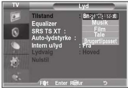 SAMSUNG LE40M86BC - Ændring af lydstandard - 2
