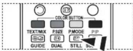 COLOR BUTTON TEXT/MIX P.SIZE P.MODE PIP GUIDE DUAL STILL SO