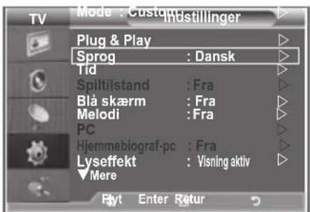 SAMSUNG LE37R89BD - Valg af sprog - 1