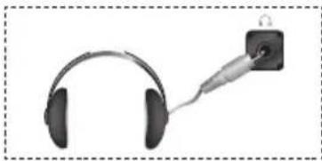 SAMSUNG LE37R89BD - Tilslutning af hovedtelefoner - 1