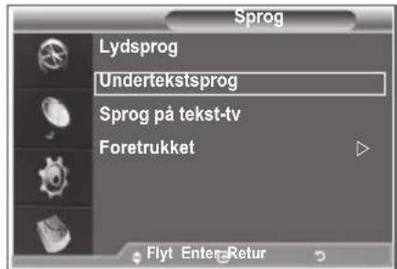 SAMSUNG LE37R89BD - Valg af det foretrukne sprog (lyd, undertekst eller tekst-tv) - 2