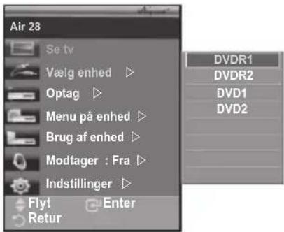 SAMSUNG LE37R89BD - Scanning af og skift mellem Anynet+ enheder - 1