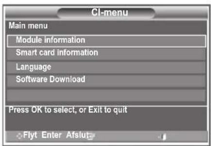 SAMSUNG LE37R89BD - Valg af menuen CI (Fælles interface) - 1