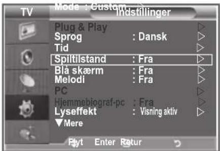 SAMSUNG LE37R89BD - Brug af Spiltilstand - 1