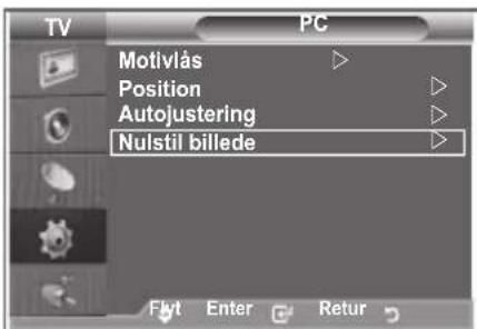 SAMSUNG LE37R89BD - Initialisering af billedindstillinger (Nulstil billede): - 3