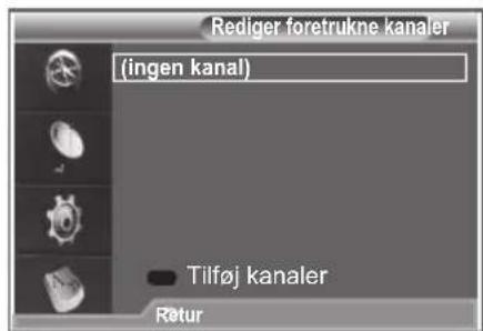 SAMSUNG LE37R89BD - Du kan redigere dine foretrukne kanaler med de fire farveknapper. - 1