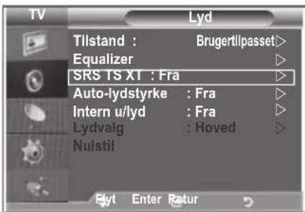 SAMSUNG LE37R89BD - Indstilling af TruSurround XT (SRS TS XT) - 1