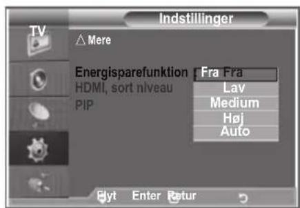 SAMSUNG LE37R89BD - Brug af energibesparelsesfunktionen - 2