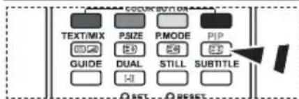 TEXT/MIX GUIDE PSIZE DUAL P.MODE STILL SUBTITLE RESET RESET