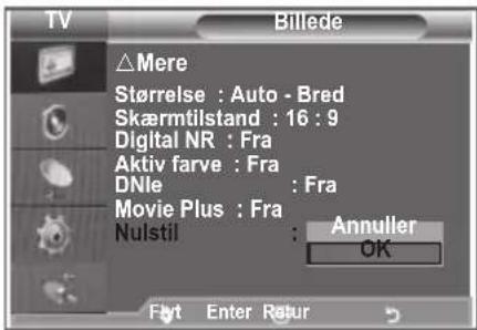 SAMSUNG LE37R89BD - Du kan vende tilbage til billedets fabriksindstillinger. - 2