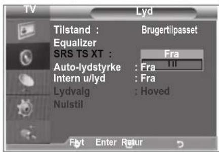 SAMSUNG LE37R89BD - Indstilling af TruSurround XT (SRS TS XT) - 2