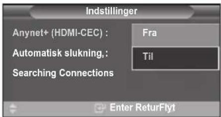 SAMSUNG LE37R89BD - Sådan slukkes for en Anynet+ enhed, när der er slukket for tv'et - 2