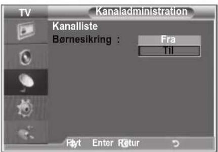 SAMSUNG LE37R89BD - Aktivering af børnesikring - 1