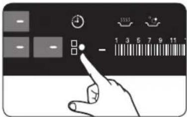 SAMSUNG NZ633NCNCBK - Vælg kogeZoNe og VarmeiNdStilliNg - 1