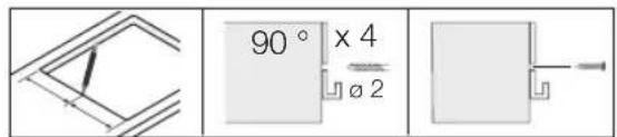 90° x 4 Ø2