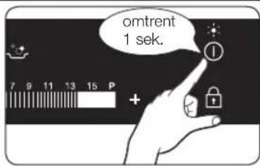 omtrent 1 sek.