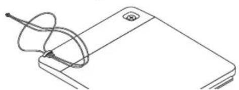 RICOH PJ X6181N - Mounting the strap - 1