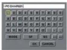 RICOH PJ X6181N - Enter the path, user name, and password for the shared folder. - 2