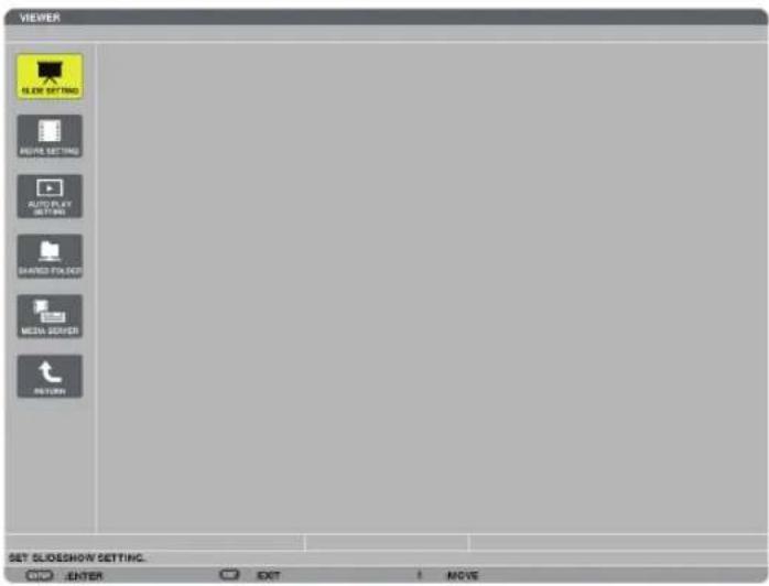 VIEWER FLEXI SETTING AVOCIVE SETTING AUDIO/PLAY RADIO/PLAY DAVIED FOLICE MEDIA SERVER RETURN SET GLUIDESNOW SETTING. ENTER EXIT MOVE