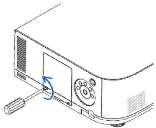 RICOH PJ X6181N - Remove the lamp cover. - 1