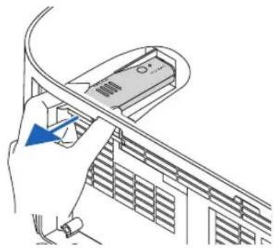 RICOH PJ X6181N - To remove the wireless LAN unit - 1