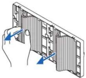 RICOH PJ X6181N - Remove the four filters. - 1