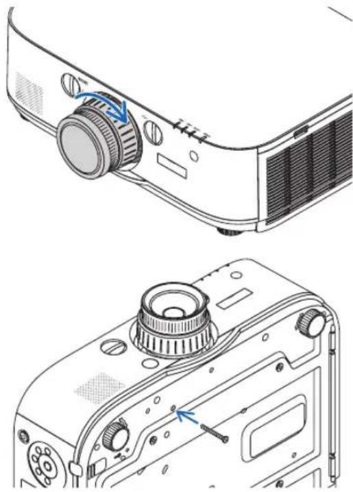 RICOH PJ X6181N - Slowly pull the lens off the projector. - 1