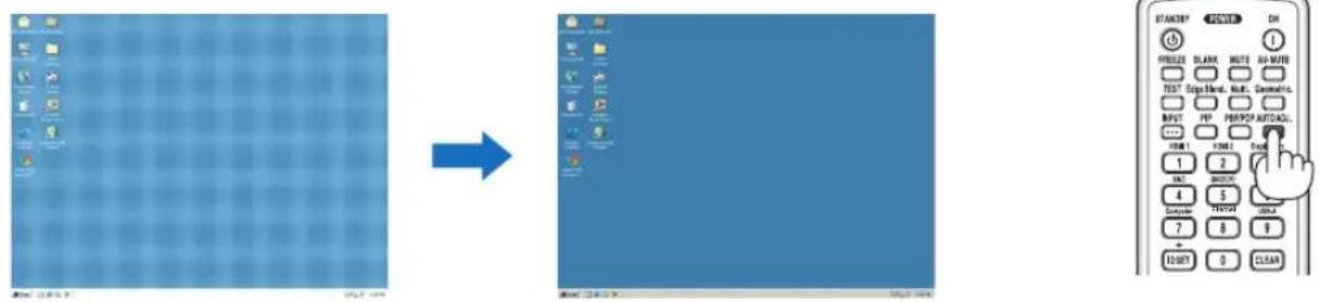 Screenshot showing a desktop computer interface with a grid pattern transformation and a hand-drawn calculator displaying the same function.
