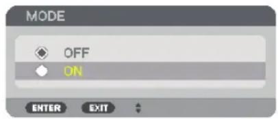MODE OFF ON ENTER EXIT