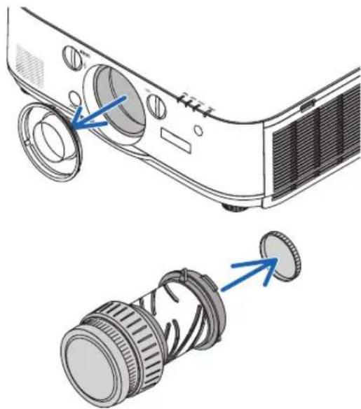 RICOH PJ X6181N - Mounting the lens - 1