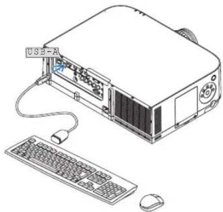RICOH PJ X6181N - Prepare a commercially available wireless keyboard (US layout version). - 1