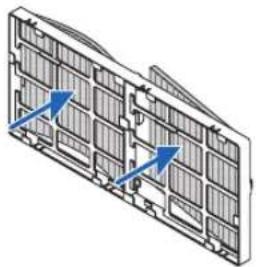 RICOH PJ X6181N - Remove the four filters. - 2