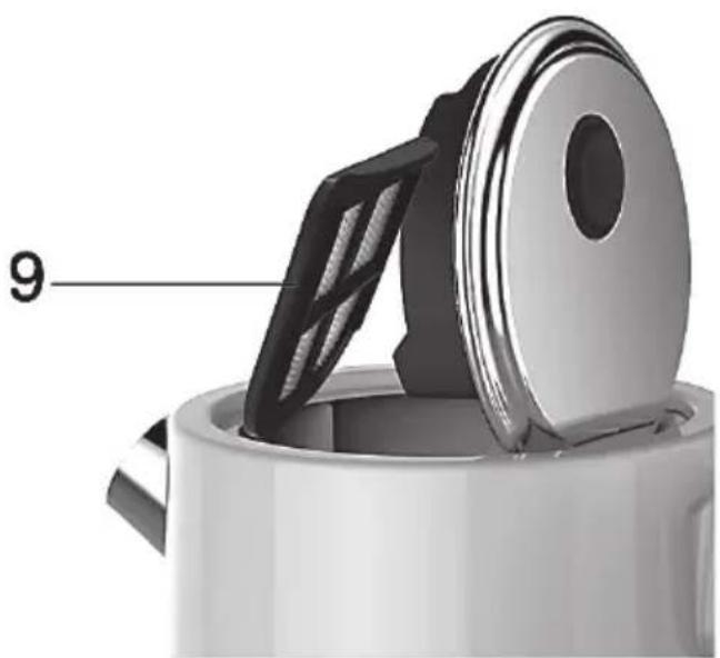 SILVERCREST SWKC 2400 B2 - Čištění filtru vodního kamene (9) - 1