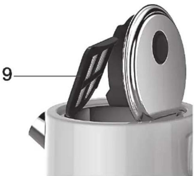 SILVERCREST SWKC 2400 B2 - Cleaning the limescale filter (9) - 1