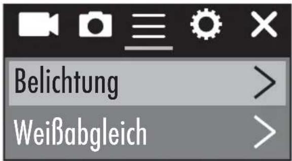Belichtung Weißabgleich