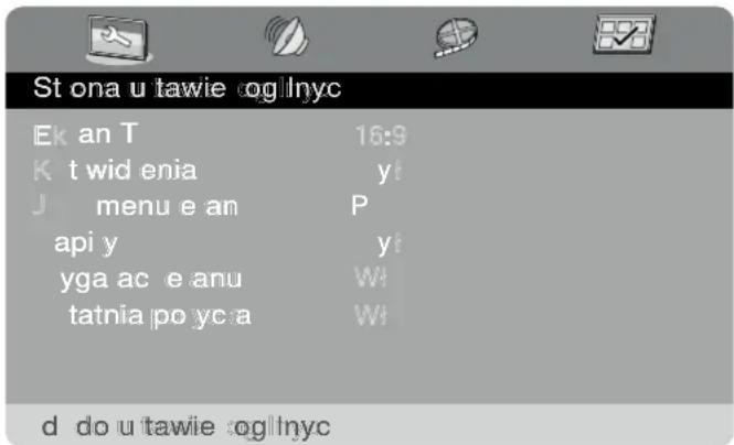 St ona u tawie ogllnyc Ek an T 16:9 K t wid enia yi J menu e an P api y yi yga ac e anu W tatnia po yc a W d do u tawie ogllnyc