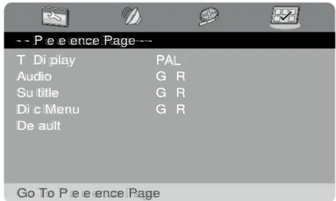 SILVERCREST SPDP 18 A1 - Meniul de setări preferențiale - 1