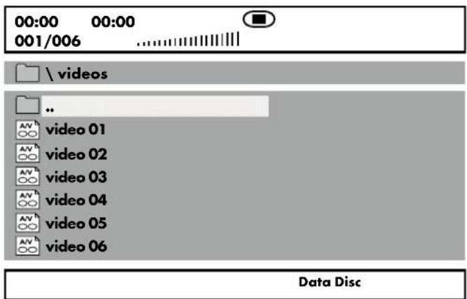 00:00 00:00 001/006 ...... \ videos .. AVb video 01 AVb video 02 AVb video 03 AVb video 04 AVb video 05 AVb video 06 Data Disc