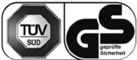 TÜV SUD GS geprüfte Sicherheit