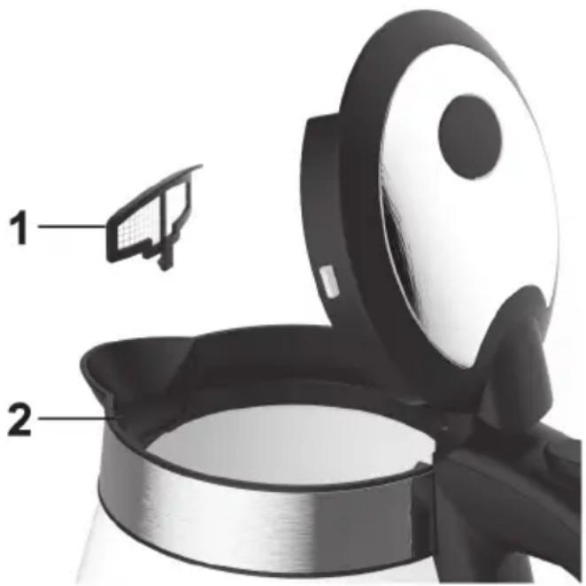 SILVERCREST SWKK 2400 A1 - Het kalkfilter (1) reinigen - 1
